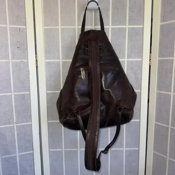 Vintage Beardesign Leather Gorpcore Outdoor Hiking Multifunctional Backpack Bag - Picture 2 of 15